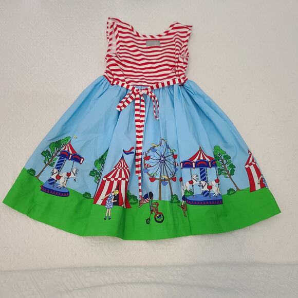 Eleanor Rose Day at the fair girls dress whimsical Size 6-7 Kidcore preppy - Picture 2 of 5